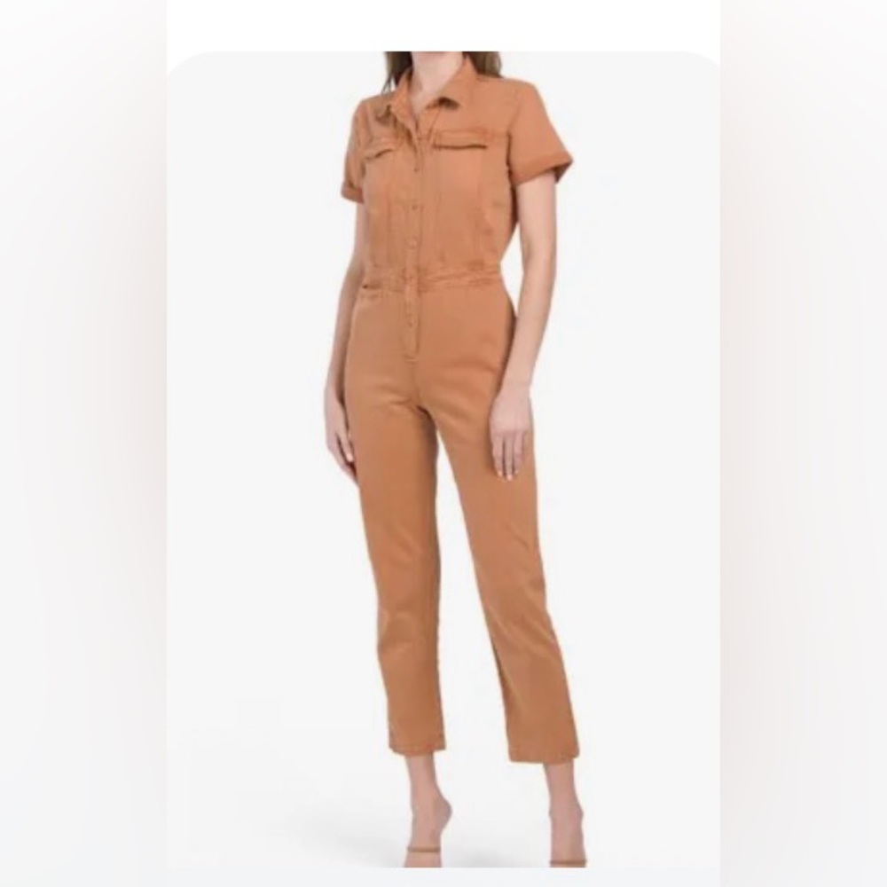 Young Fabulous & Broke Khari Short Sleeve Twill Jumpsuit
